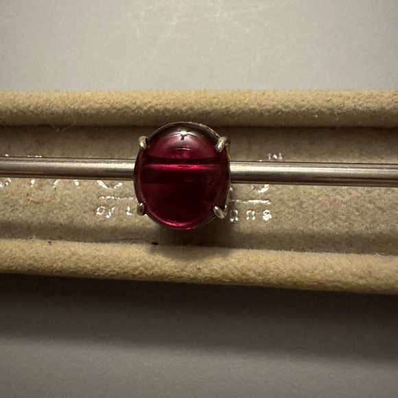 Pandora fuchsia rose oval cabochon in sterling silver. New!! - Picture 3 of 4